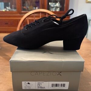 Capezio Women's Black Lace-Up Heels